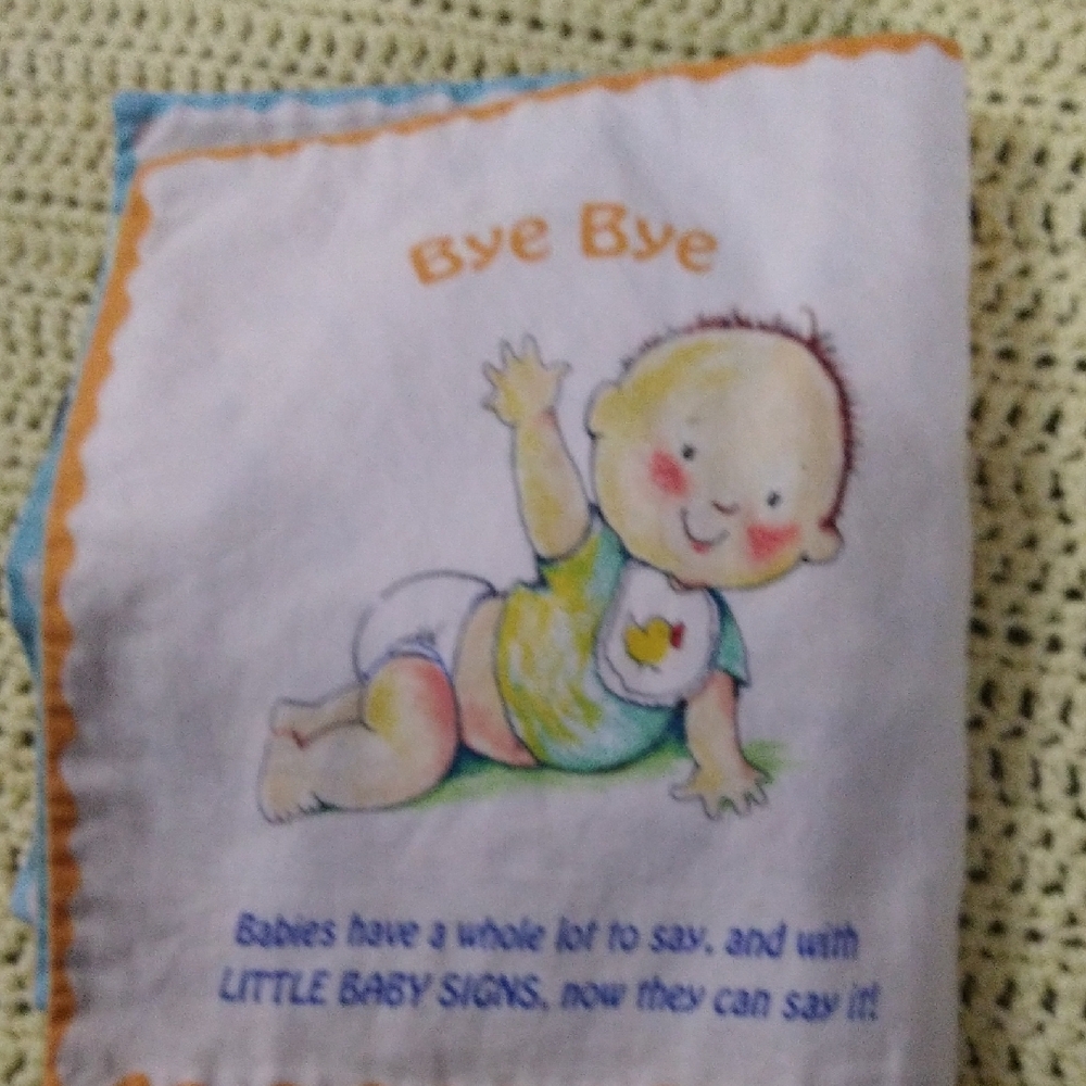 Little Baby Sign Language Cloth Book, Teether & Rattle - Picture 5 of 12